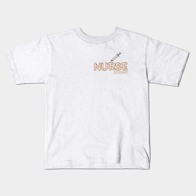 Nurse Student Orange Kids T-Shirt by MedicineIsHard